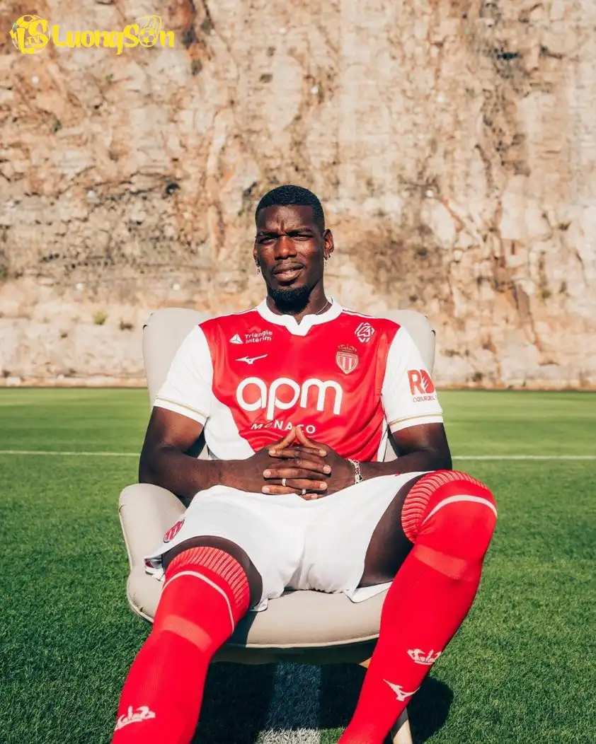 Paul Pogba góp mặt trong danh sách dự Champions League của Monaco (Ảnh: AS Monaco)